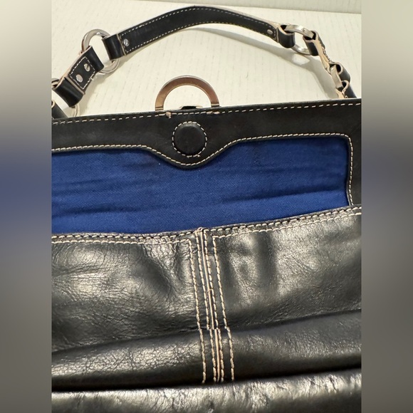 HYPE Black Leather Soho Shoulder Bag - Picture 9 of 9